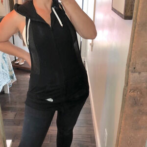 Nike small open back mesh gym athleisure jacket